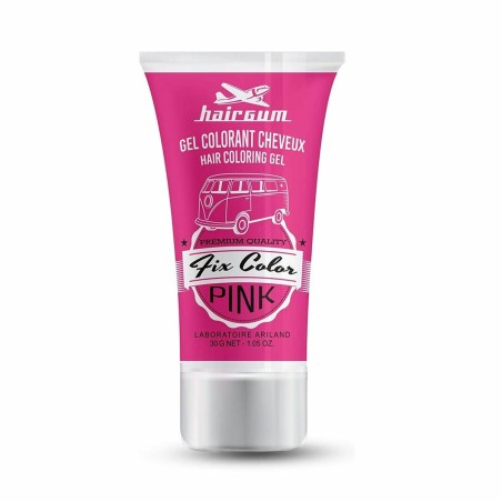 Colorazione non Permanente Hairgum Fix Color Rosa Gel Fissante Extrafo