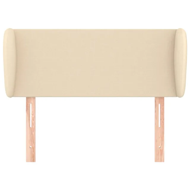 Tête de lit avec oreilles Crème 93x23x78/88 cm Tissu