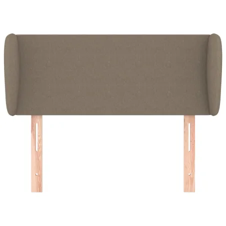 Tête de lit avec oreilles Taupe 103x23x78/88 cm Tissu