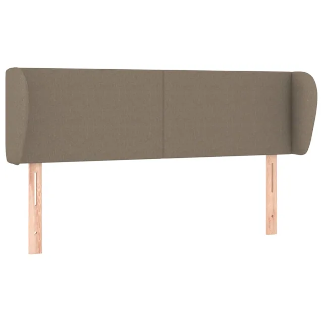 Tête de lit avec oreilles Taupe 147x23x78/88 cm Tissu
