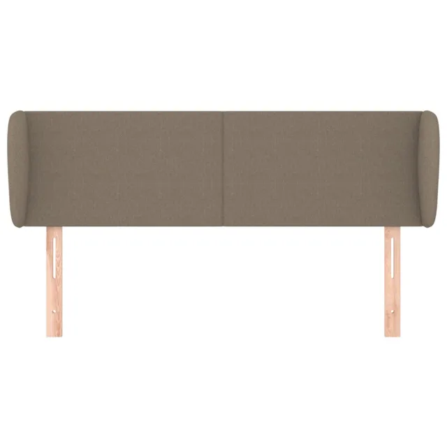 Tête de lit avec oreilles Taupe 147x23x78/88 cm Tissu