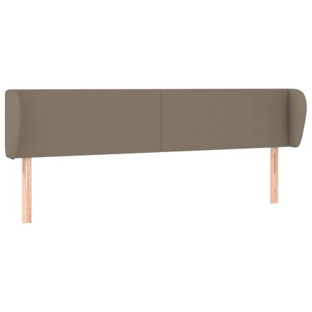 Tête de lit avec oreilles Taupe 163x23x78/88 cm Tissu 2