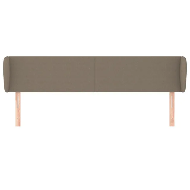 Tête de lit avec oreilles Taupe 163x23x78/88 cm Tissu
