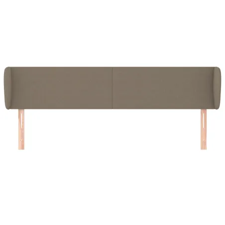 Tête de lit avec oreilles Taupe 163x23x78/88 cm Tissu