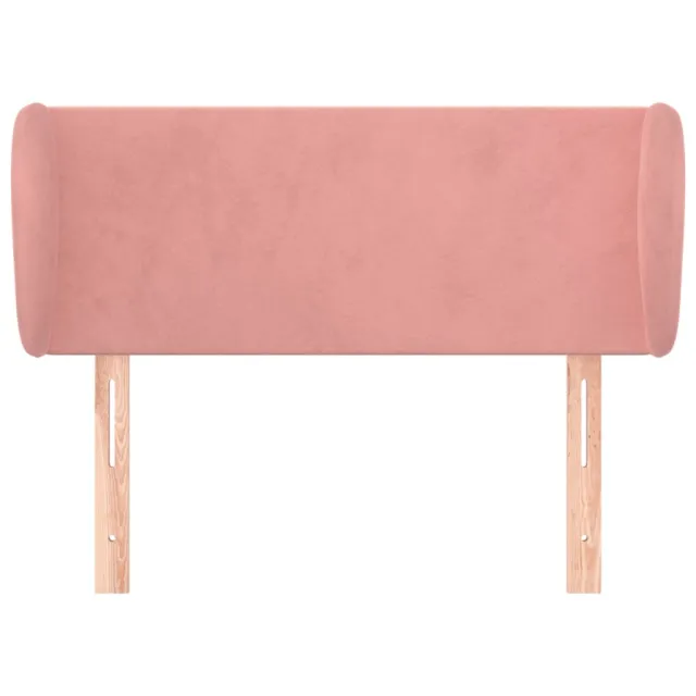 Tête de lit avec oreilles Rose 83x23x78/88 cm Velours