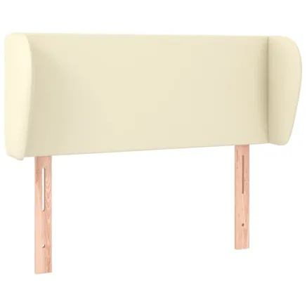 Tête de lit avec oreilles Crème 83x23x78/88 cm Similicuir 2