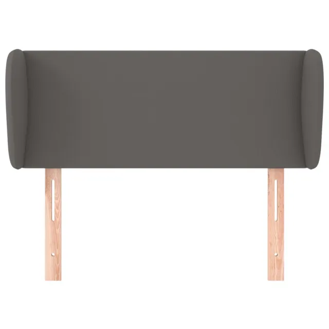 Tête de lit avec oreilles Gris 83x23x78/88 cm Similicuir