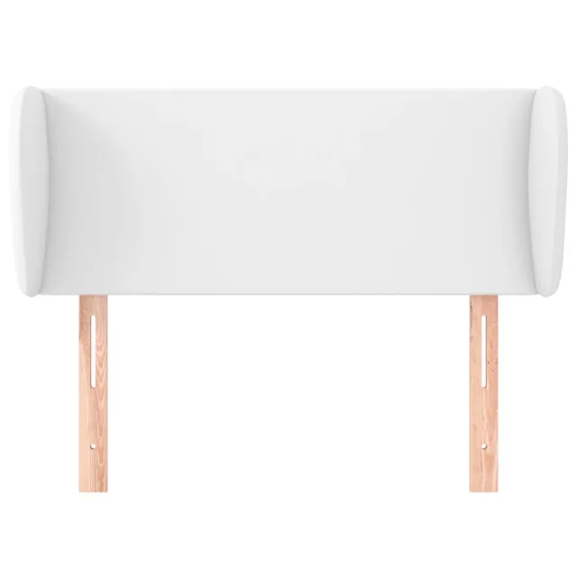 Tête de lit avec oreilles Blanc 93x23x78/88 cm Similicuir