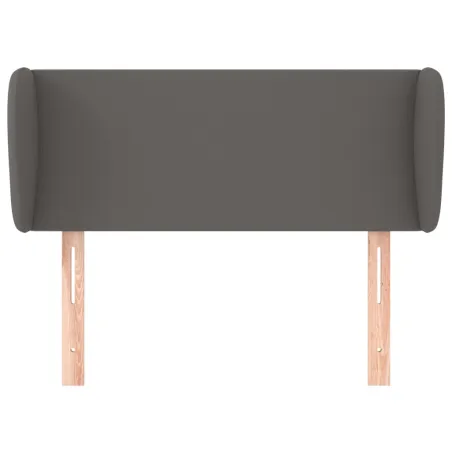Tête de lit avec oreilles Gris 103x23x78/88 cm Similicuir