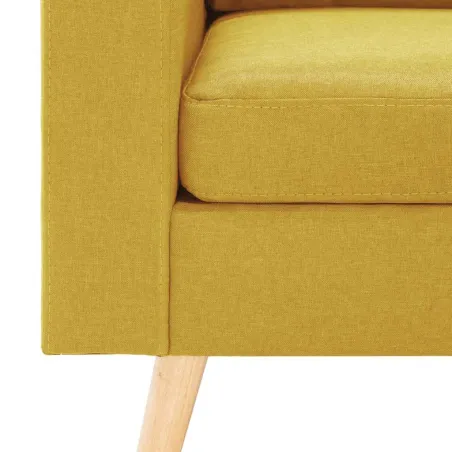 Fauteuil jaune tissu
