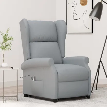 Fauteuil Gris clair Tissu