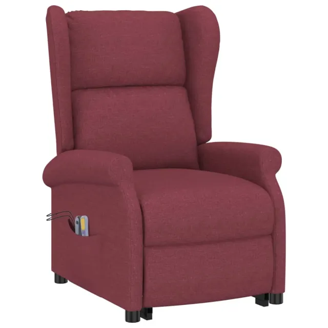 Fauteuil de massage Rouge bordeaux Tissu