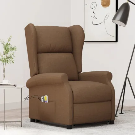 Fauteuil de massage Marron Tissu