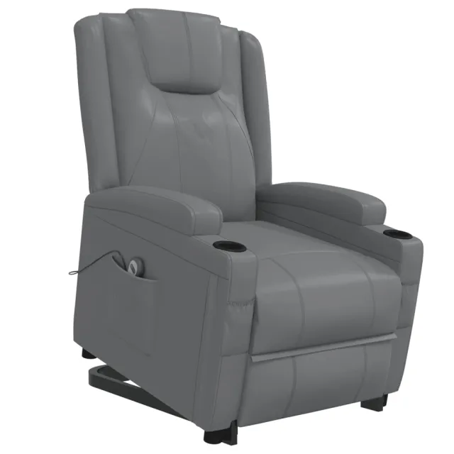 Fauteuil Anthracite Similicuir