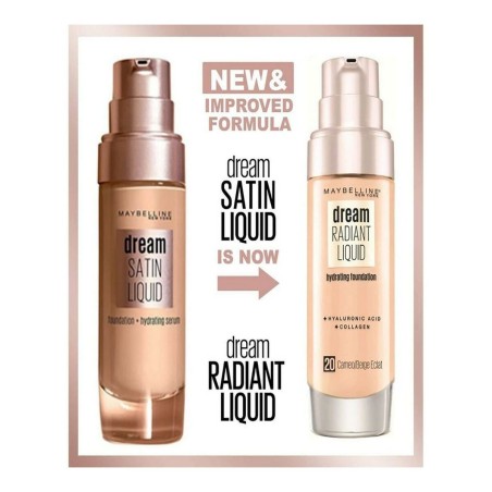 Base per Trucco Fluida Maybelline Dream Satin Liquid 3-true ivory (30