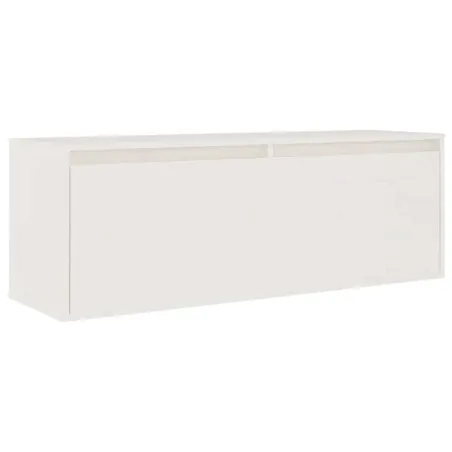 Ensemble de meubles TV 3 pcs blanc bois massif de pin