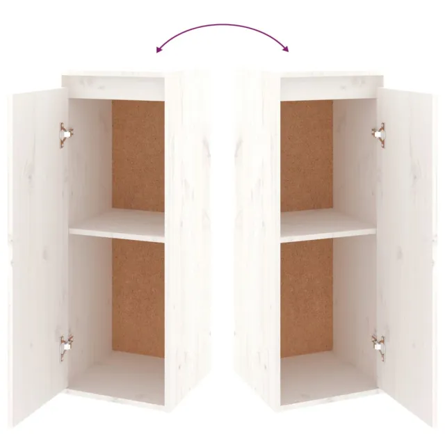 Meubles TV 5 pcs Blanc Bois massif de pin