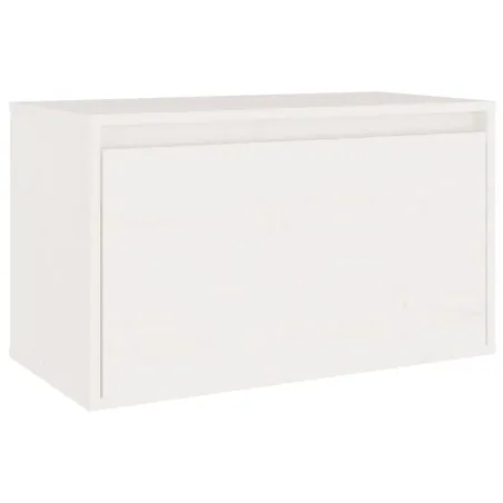Meubles TV 3 pcs Blanc Bois massif de pin