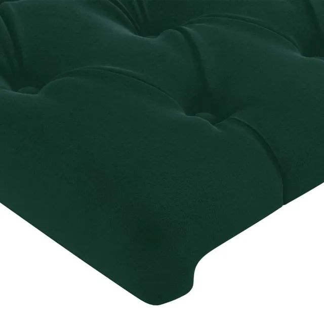 Tête de lit Vert foncé 90x7x118/128 cm Velours