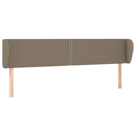 Tête de lit avec oreilles Taupe 183x23x78/88 cm Tissu 2