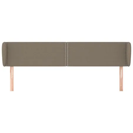 Tête de lit avec oreilles Taupe 183x23x78/88 cm Tissu
