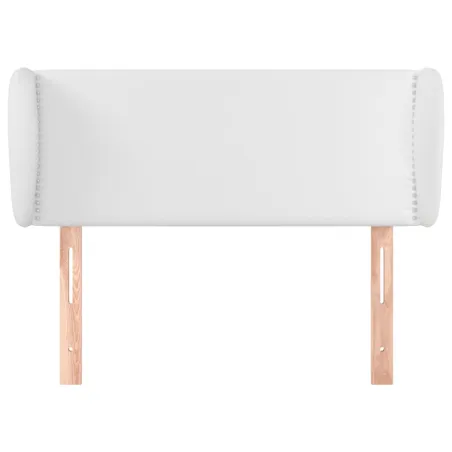 Tête de lit avec oreilles Blanc 83x23x78/88 cm Similicuir