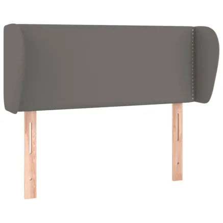 Tête de lit avec oreilles Gris 83x23x78/88 cm Similicuir 2