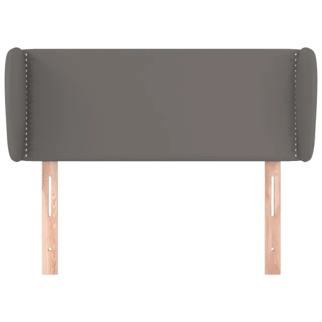 Tête de lit avec oreilles Gris 83x23x78/88 cm Similicuir