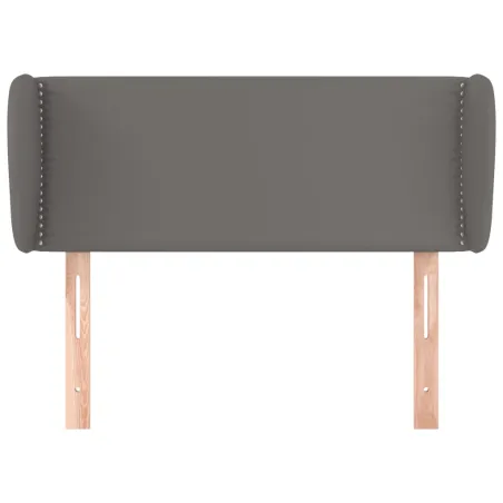 Tête de lit avec oreilles Gris 103x23x78/88 cm Similicuir