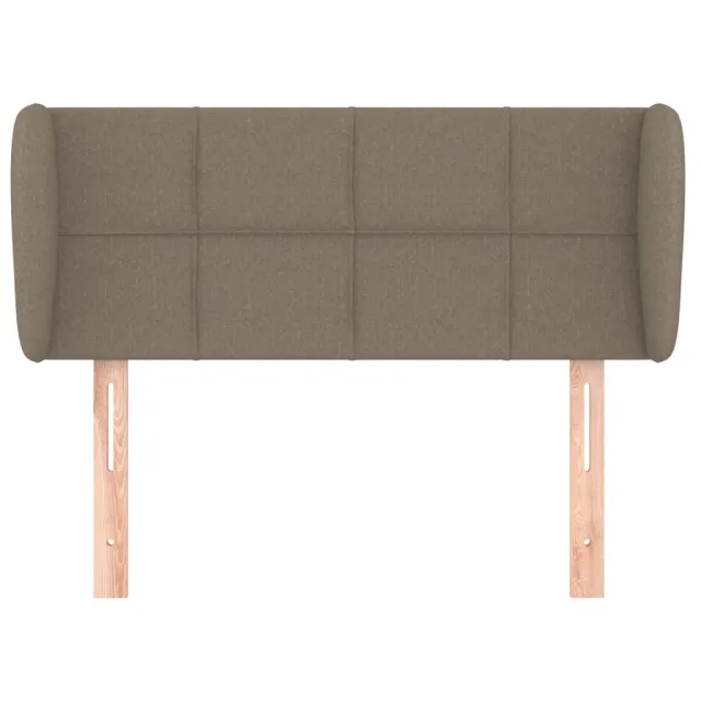 Tête de lit avec oreilles Taupe 83x23x78/88 cm Tissu