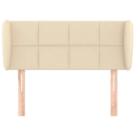 Tête de lit avec oreilles Crème 103x23x78/88 cm Tissu