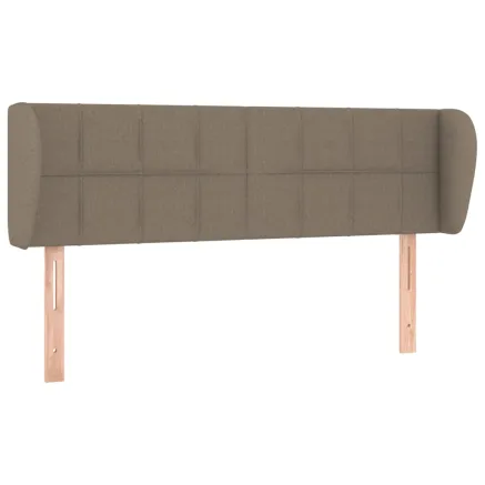 Tête de lit avec oreilles Taupe 147x23x78/88 cm Tissu 2