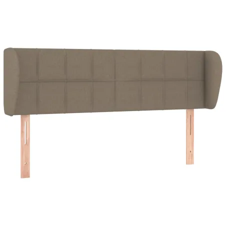 Tête de lit avec oreilles Taupe 147x23x78/88 cm Tissu