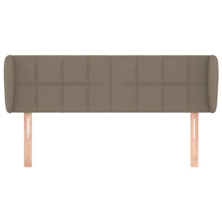 Tête de lit avec oreilles Taupe 147x23x78/88 cm Tissu