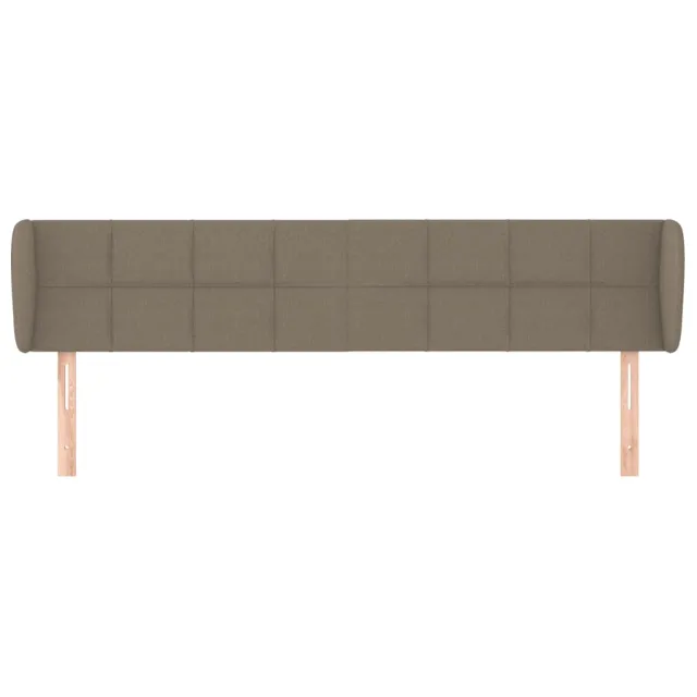 Tête de lit avec oreilles Taupe 163x23x78/88 cm Tissu