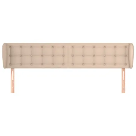 Tête de lit avec oreilles Cappuccino 163x23x78/88 cm Similicuir