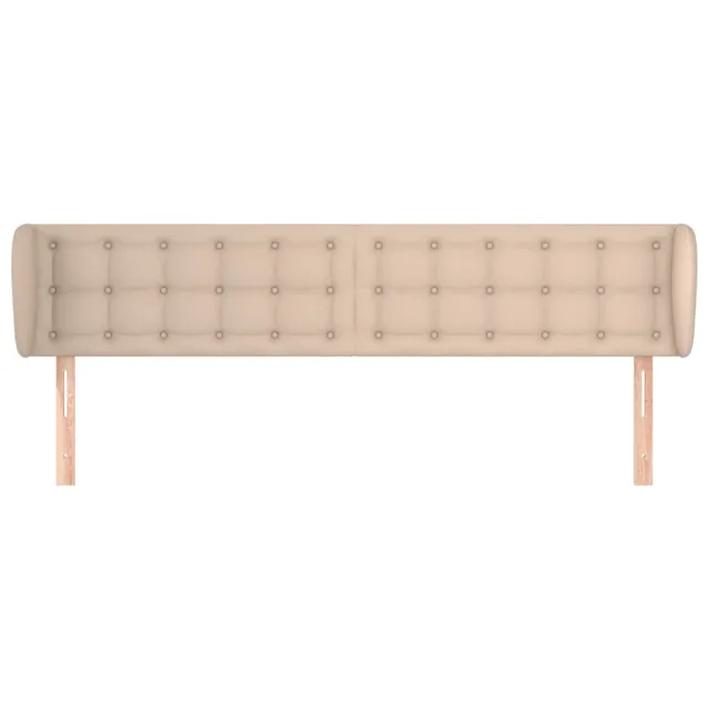 Tête de lit avec oreilles Cappuccino 203x23x78/88 cm Similicuir