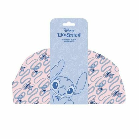 Cuffia da Doccia Stitch Azzurro 100 % poliestere