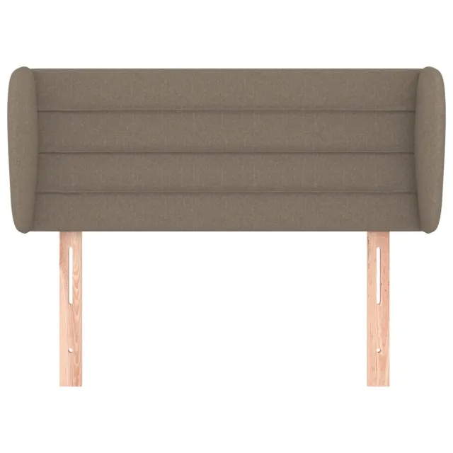 Tête de lit avec oreilles Taupe 83x23x78/88 cm Tissu