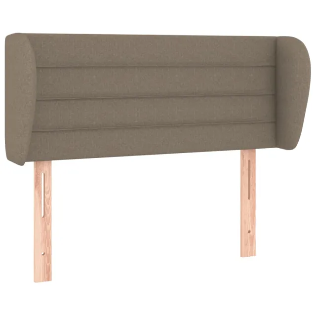 Tête de lit avec oreilles Taupe 93x23x78/88 cm Tissu