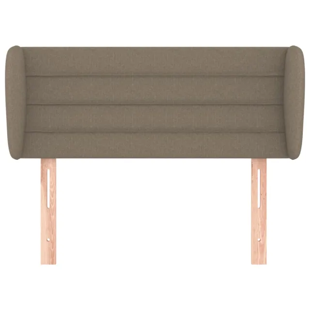 Tête de lit avec oreilles Taupe 93x23x78/88 cm Tissu
