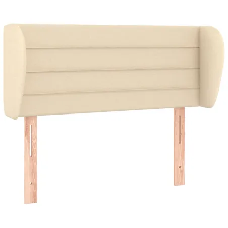 Tête de lit avec oreilles Crème 93x23x78/88 cm Tissu