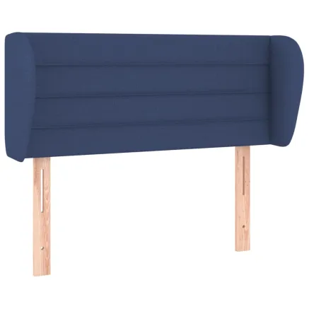 Tête de lit avec oreilles Bleu 93x23x78/88 cm Tissu 2