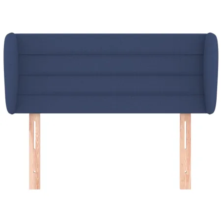 Tête de lit avec oreilles Bleu 93x23x78/88 cm Tissu