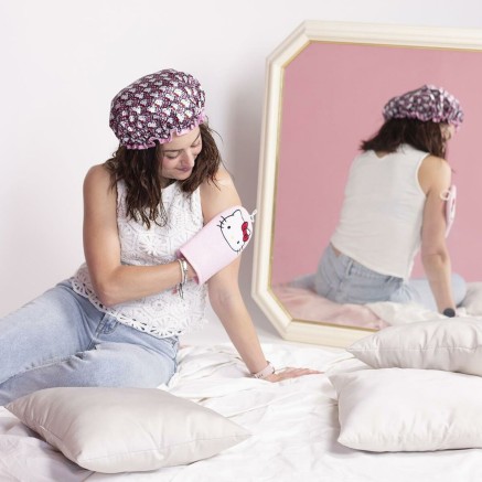 Shower Cap Hello Kitty Pink 100 % polyester 2
