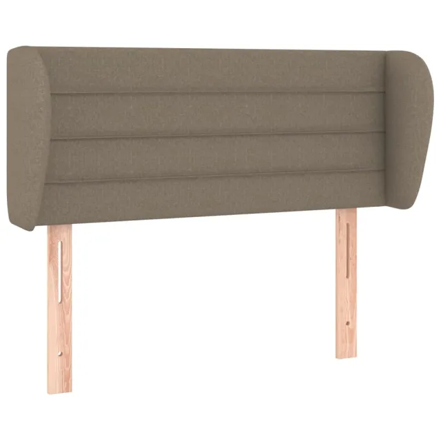 Tête de lit avec oreilles Taupe 103x23x78/88 cm Tissu
