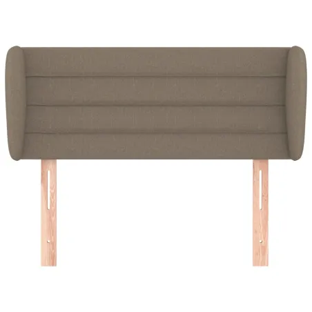 Tête de lit avec oreilles Taupe 103x23x78/88 cm Tissu