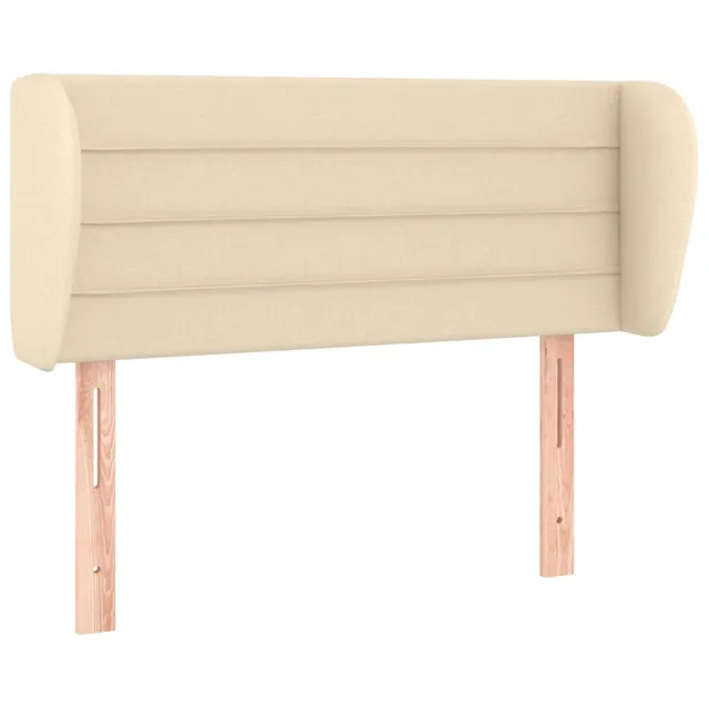 Tête de lit avec oreilles Crème 103x23x78/88 cm Tissu