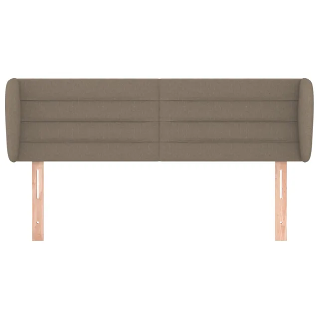 Tête de lit avec oreilles Taupe 147x23x78/88 cm Tissu