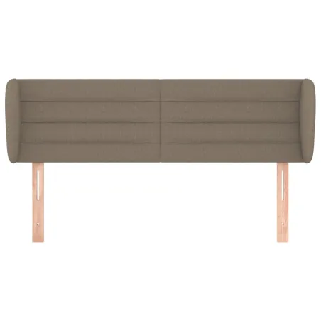 Tête de lit avec oreilles Taupe 147x23x78/88 cm Tissu
